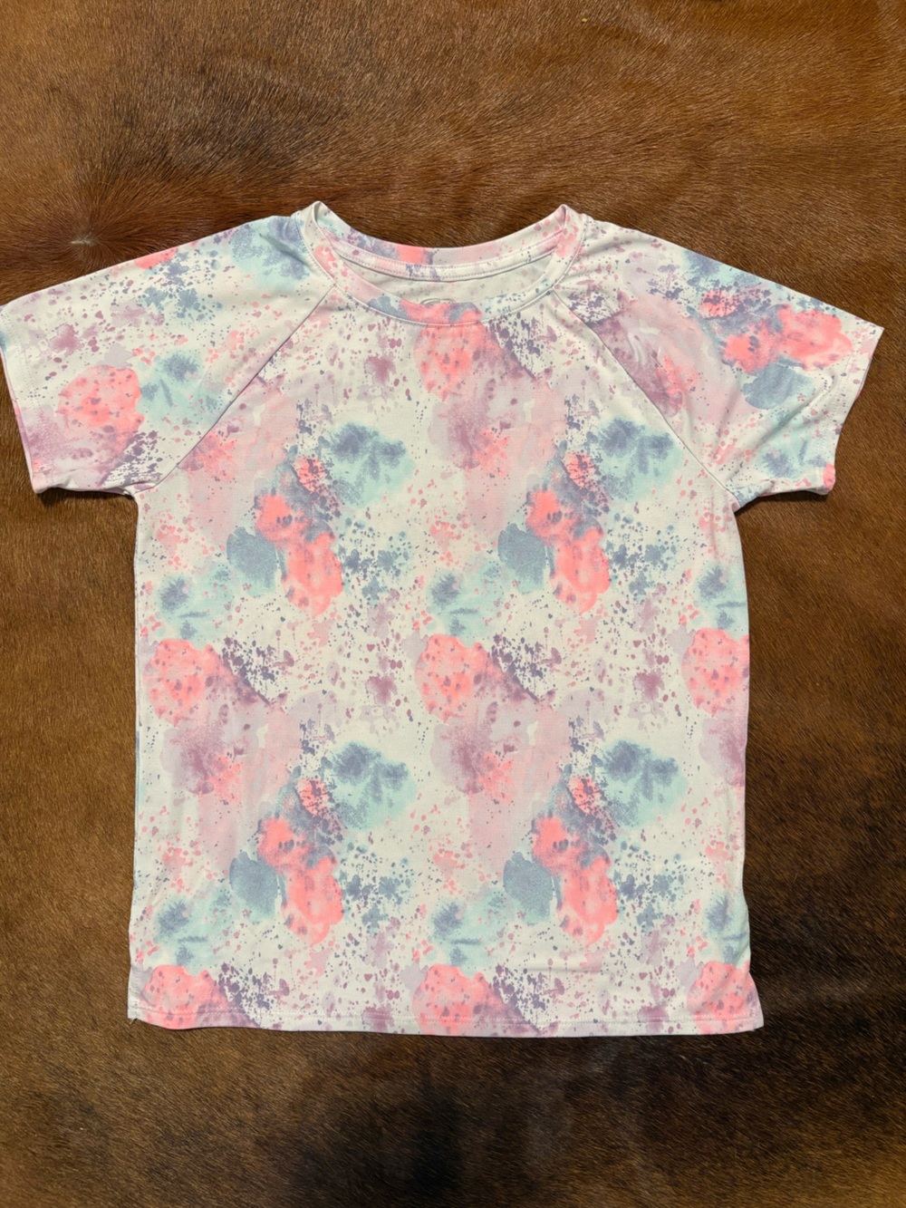 Athletic Works Girls Short Sleeve Tee in Pink, Blue & Purple